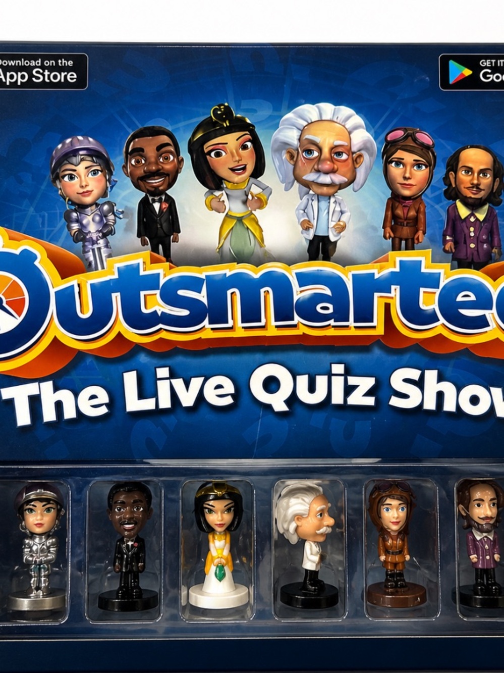 Outsmarted The Live Quiz Show Game - Blue Box with Character Figures